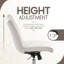 Chaise de bureau sans accoudoir Elle Decor Adelaide-20964123
