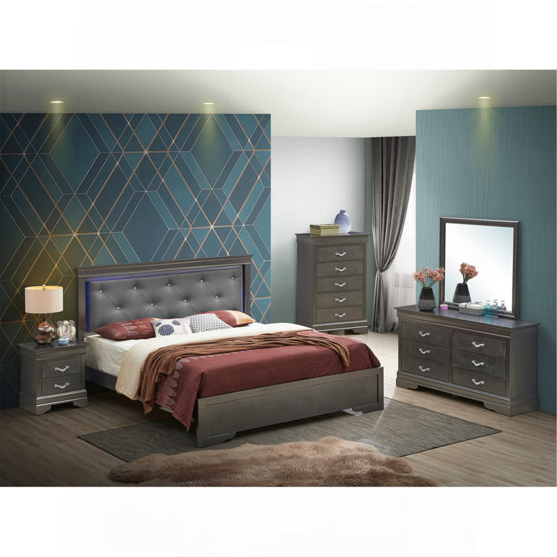 Transitional Bed, Black, Full