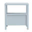 Table de chevet 2 tiroirs Clive l 22 po avec tablette et portes cannes, bleu-1827925996