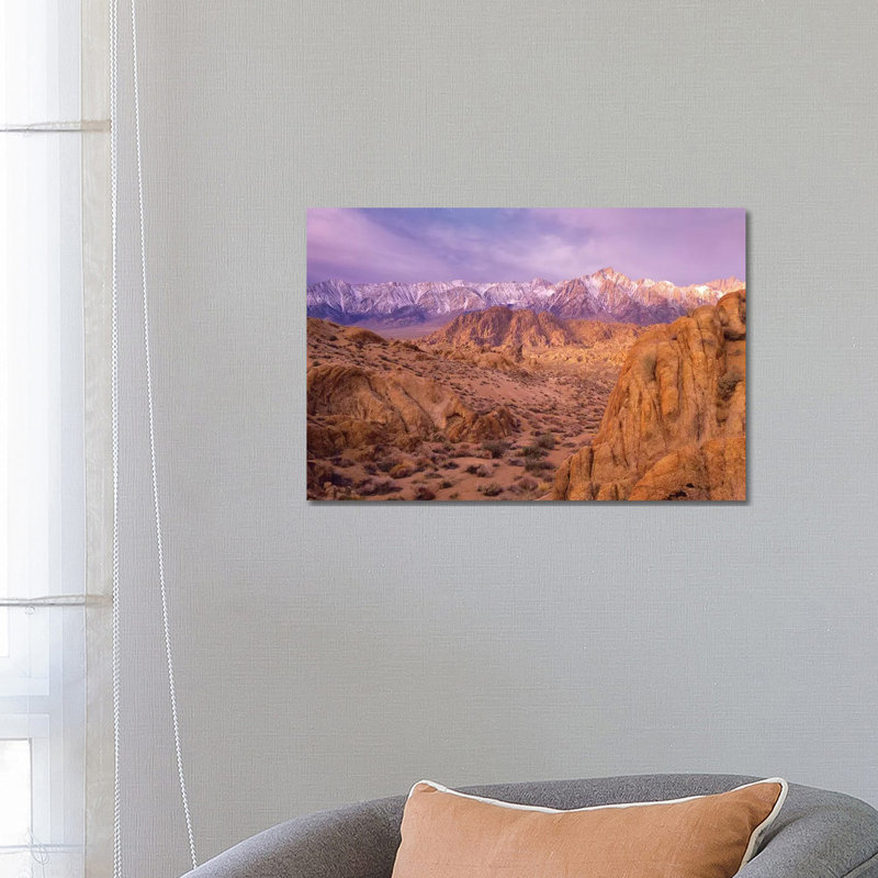 Sierra Nevada Range Form Alabama Hills, California by Tim Fitzharris - Wrapped Canvas Print