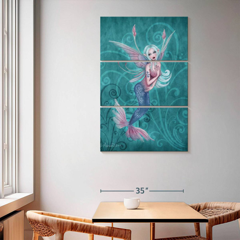 Fée Kelan Sprite corail, H 65 po x l 42 po