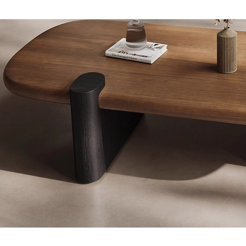 Table basse minimaliste avec coins lisses, H 15,74 po x L 62,99 po x l 27,55 po