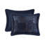 Ensemble d'édredon 4 pièces bleu marine-130473320