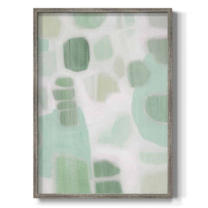 River Shapes I Framed Print - Solid Wood, 21" H x 17" W