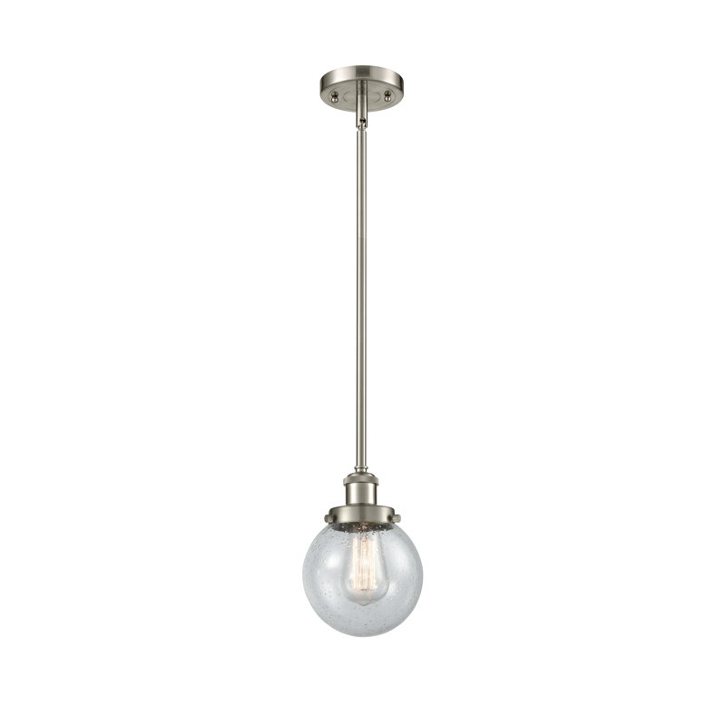 Chippewa 1 - Light Single Pendant, Seedy, Brushed Satin Nickel, LED