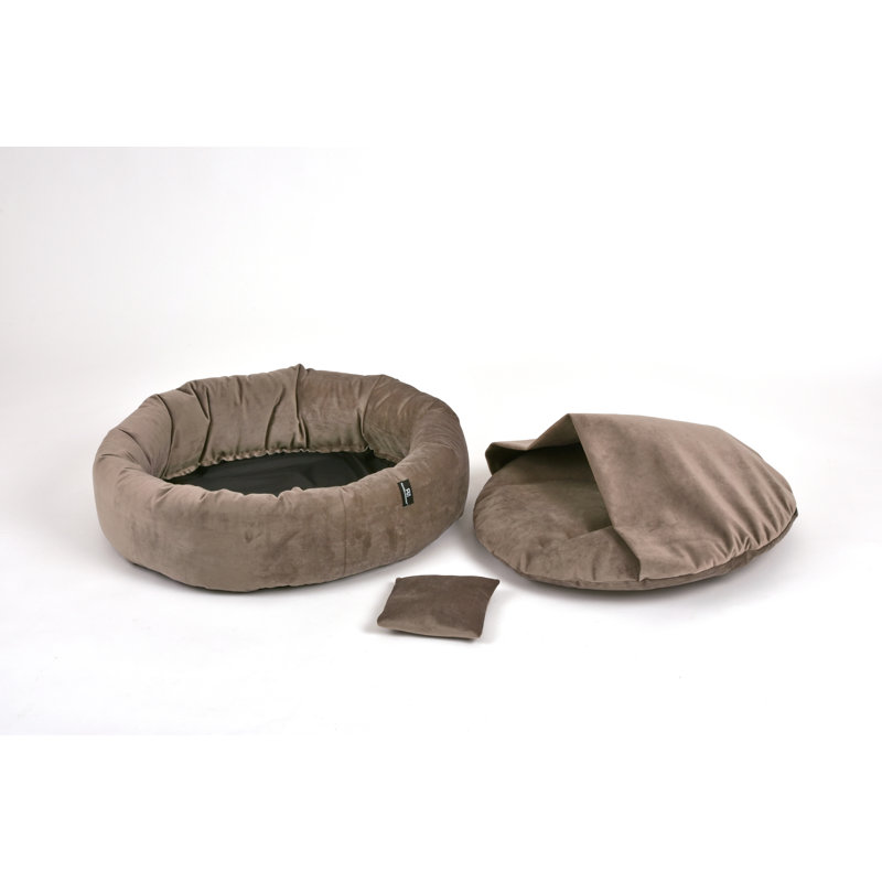 Polyester Pet Bed, Medium (50cm W x 50cm D x 15cm H), Taupe