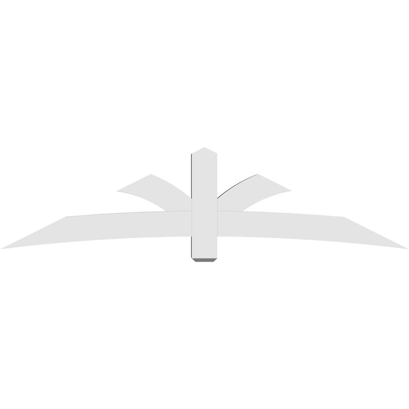 Support pour pignon Davenport, H 24 po x l 96 po (pas: 6/12), P 6 po x F 6 po, PVC