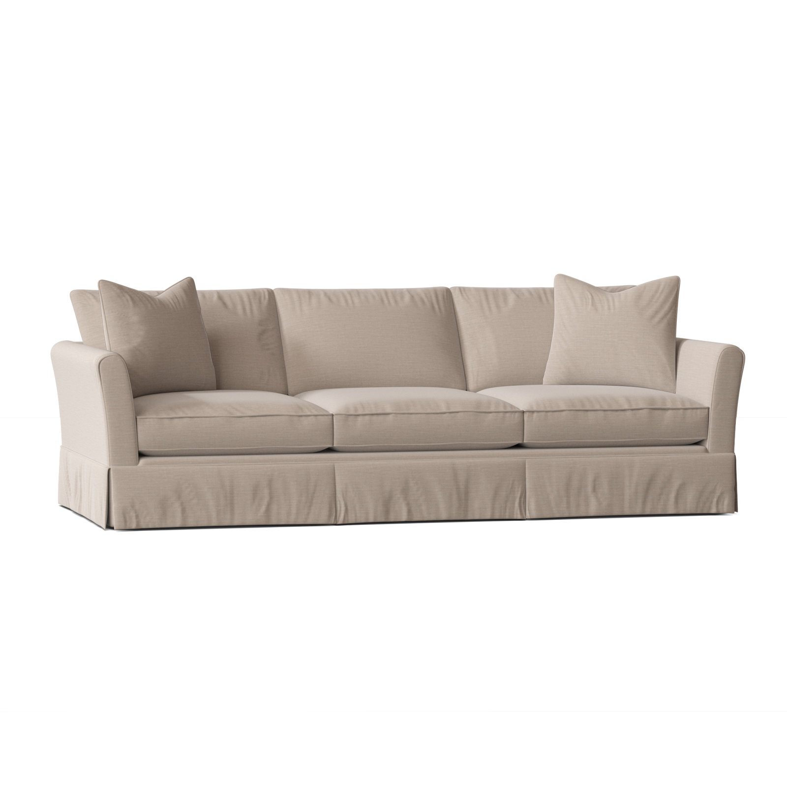 Shelby 82'' Upholstered Sofa, Canvas Flax Sunbrella® Canvas
