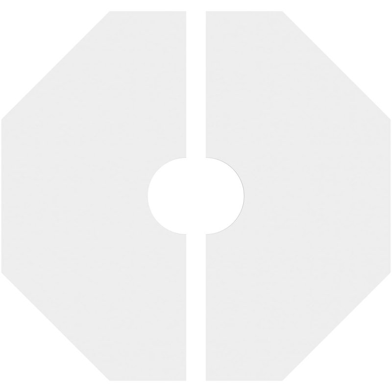 Médaillon de plafond contemporain en PVC de qualité architecturale 22 po x P 2 po x P 8 3/4 po x P 1 po