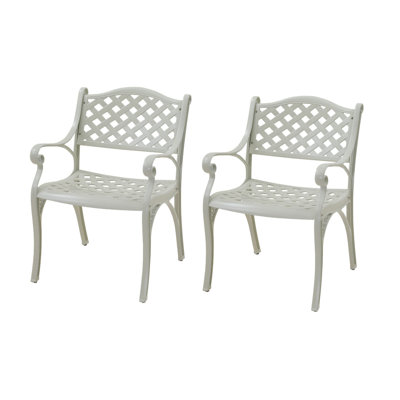 Abisaid Outdoor Stacking Dining Armchair by Darby Home Co