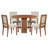 5-piece Dining Set With 4 Upholstered Chairs-1519076025