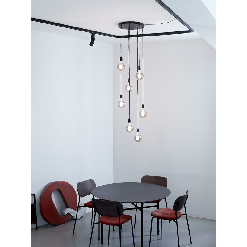 Phinney 7 - Light Black Cluster Pendant
