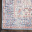 Tapis oriental bleu / rouge lavable à la machine-1158640091
