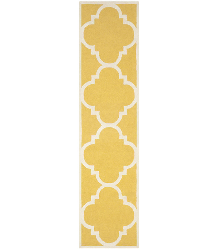 Cannen Hand Tufted Wool Geometric Rug, Runner 2'6" x 10'