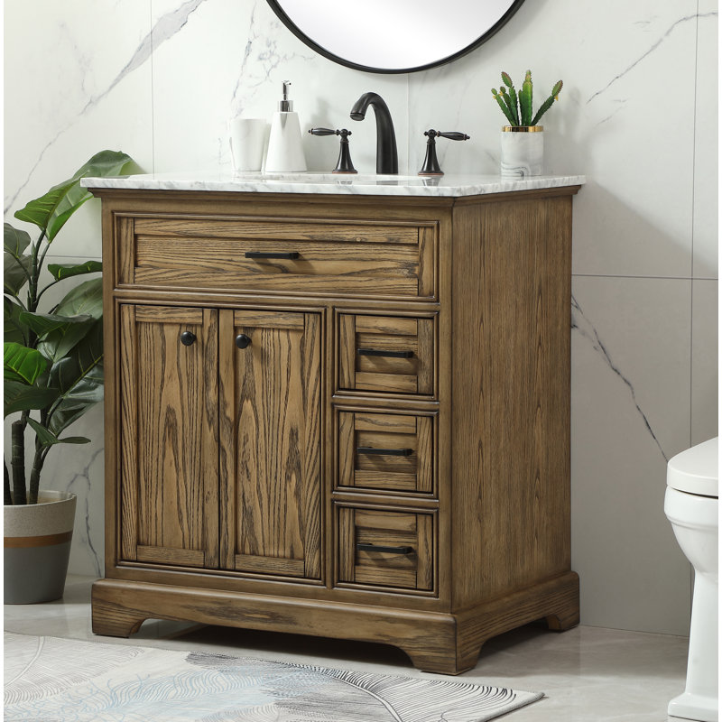 Ensemble de meuble-lavabo simple 32 po Hermes, Bois flottant