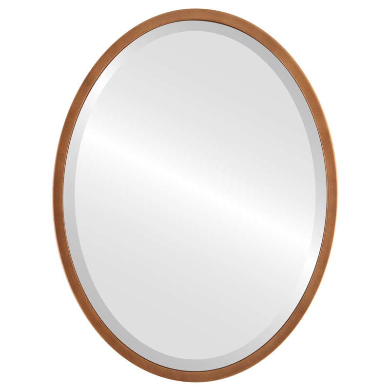 Miroir biseauté Javion, H 25,12 po x l 31,12 po, Coucher de soleil doré