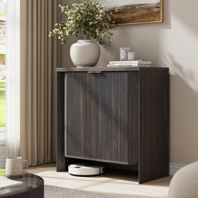 31.5"W Modern Sideboard Buffet with Storage, Credenza Accent Cabinet With 2 Doors & Adjustable Shelf, For Kitchen, Dining Room