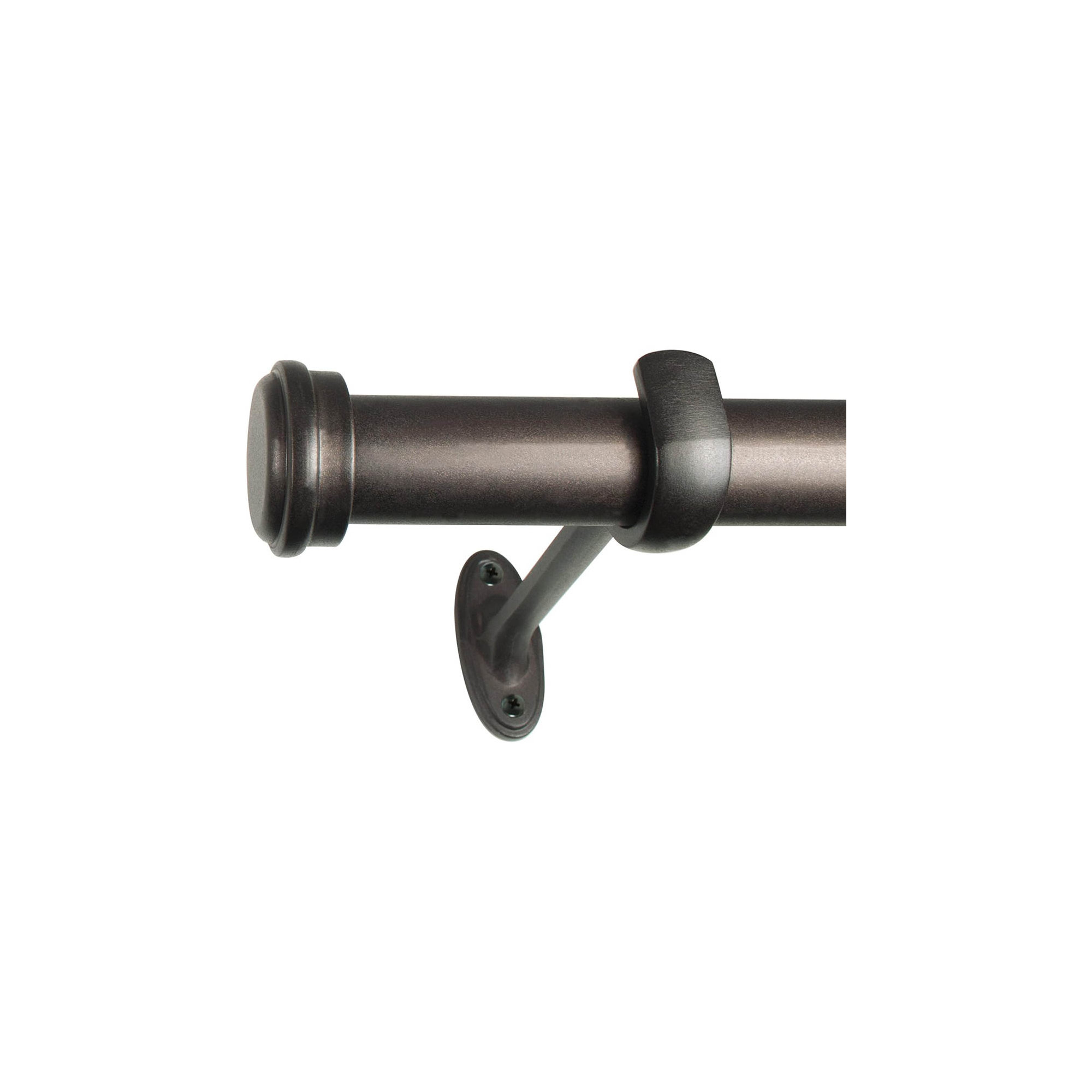 Linc Metal Adjustable Single Curtain Rod, Copper, 72"-144" W