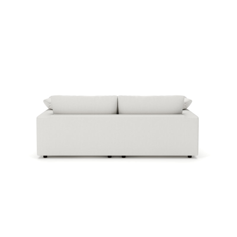 Canapé modulaire réversible 3 pièces Remy, Natté Macarena beige