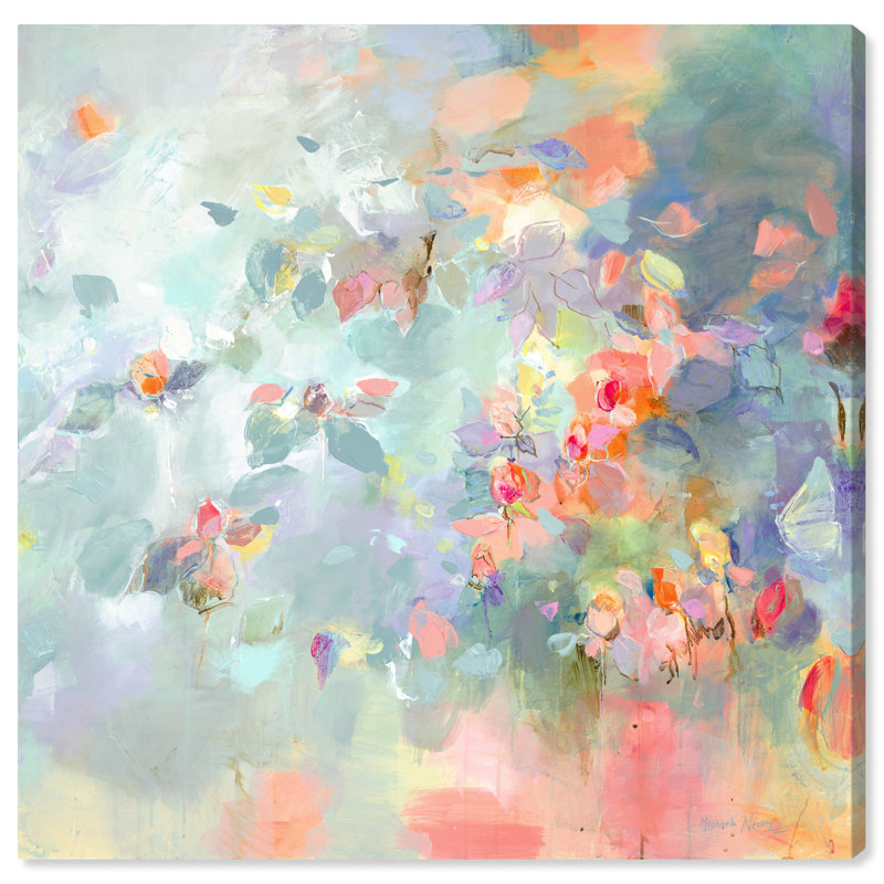 Michaela Nessim Midsummer Crown Florals - Peinture sur toile, Toile tendue, H 30 po x l 30 po, Sans cadre