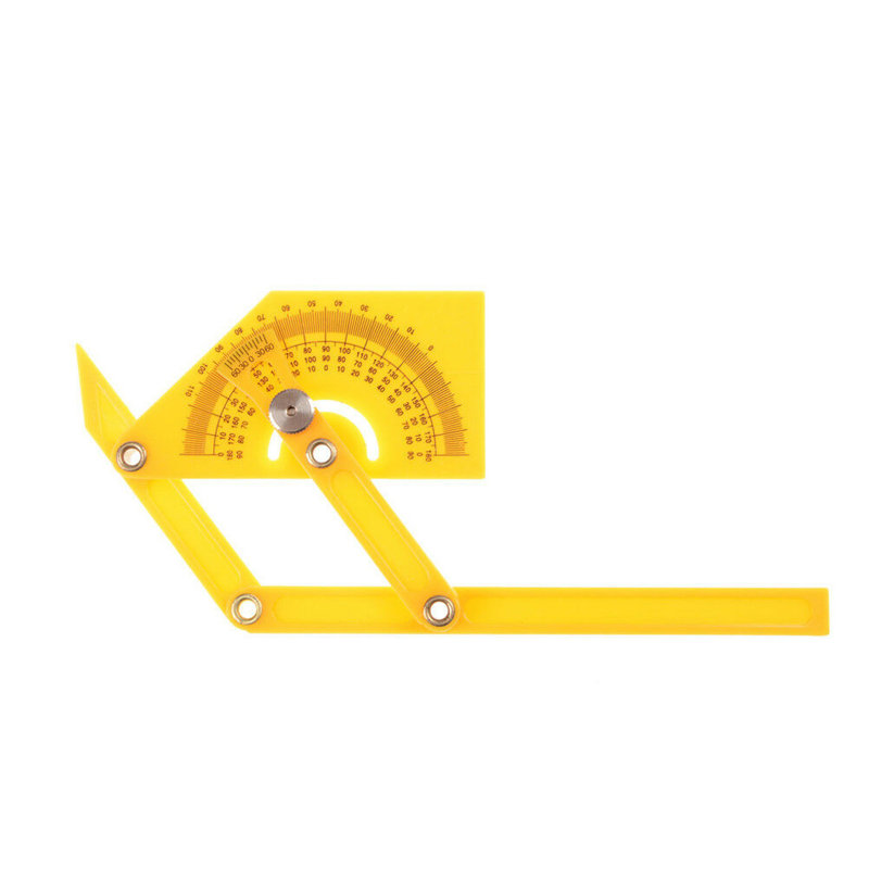 Angle protractor Portable 0-180 Degrees Angle Finder Plastic Protractor Goniometer Miter Gauge