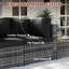 Caradog Wicker 6 - Person Patio Conversation Sets with Cushions, Coffee Table and 44" Fire Pit Table-1389771004