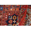 Tapis rouge / ivoire en laine noué à la main 9 pi x 12 pi 10 po Abbigail Southwestern