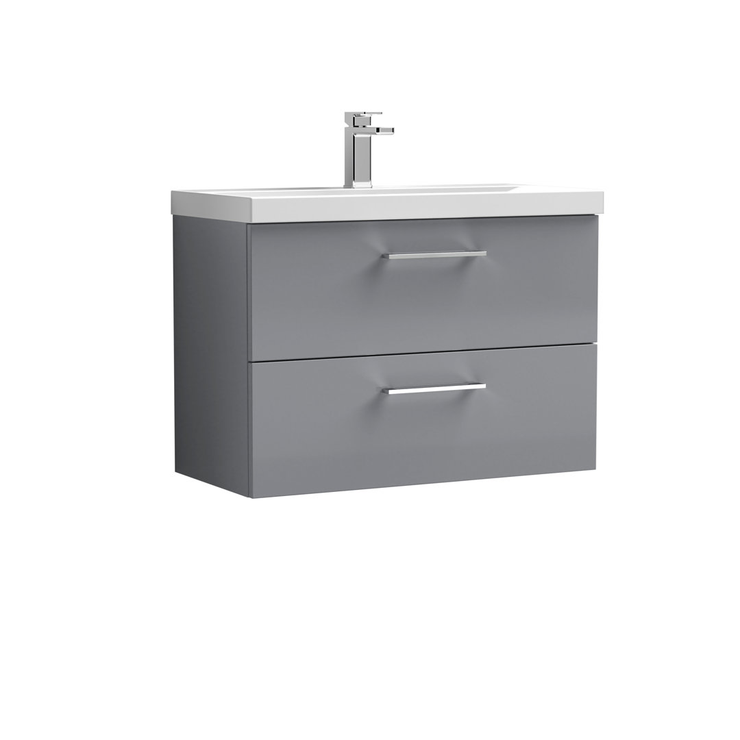 B&Q - 800 Wh 2-Drawer Vanity & Basin 1 - Image 2