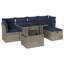  Ensemble de canapé de patio 6 pièces avec coussins en rotin de polyester-1139318659-1139318658