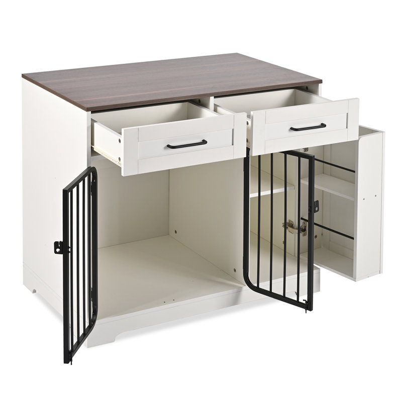 Table d'appoint pour chien avec caisse pour chien
