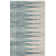 Tapis ivoire et turquoise de style Sud-Ouest Allard