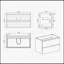 Meuble-lavabo mural avec tiroirs doubles SANS lavabo-299685567-299685564