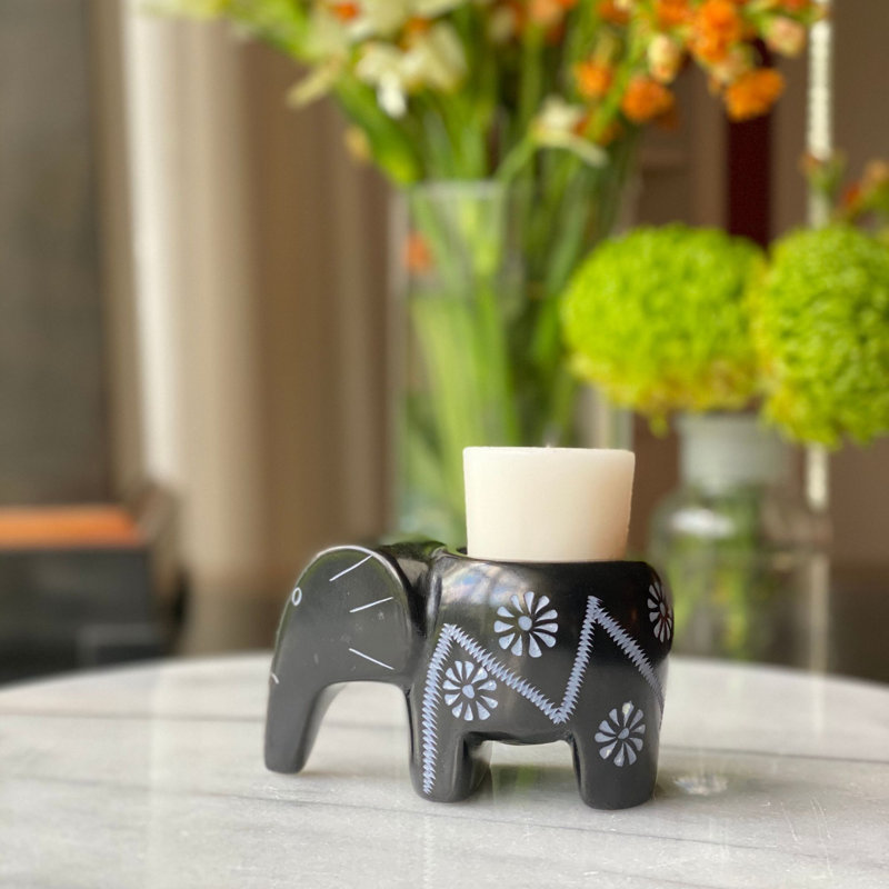 2.5'' H Stone Tabletop Tealight Holder