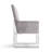 Element Modern Tufted Velvet Upholstered Stainless Steel Dining Arm Chair in Gray-733414698