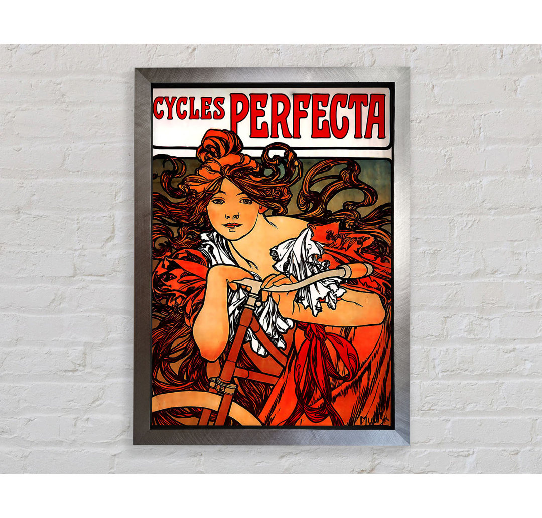 Alphonse Mucha Cycles Perfecta - Einzelner Bilderrahmen Kunstdrucke