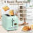 Toaster 2 Slice, Stainless Steel Bread Toaster LCD Display, 7 Bread Shade Settings, 1.4'' Wide Slots-103877020