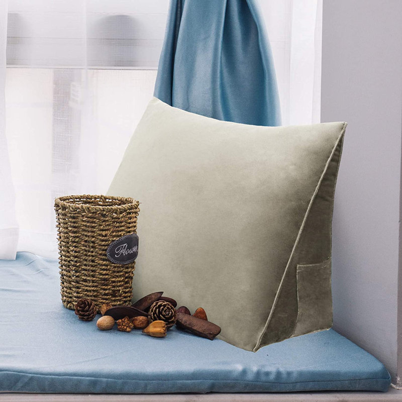 Triangular Backrest Cushion, Tan