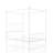 Magdaleno Metal Canopy Bed-184808846-184808842