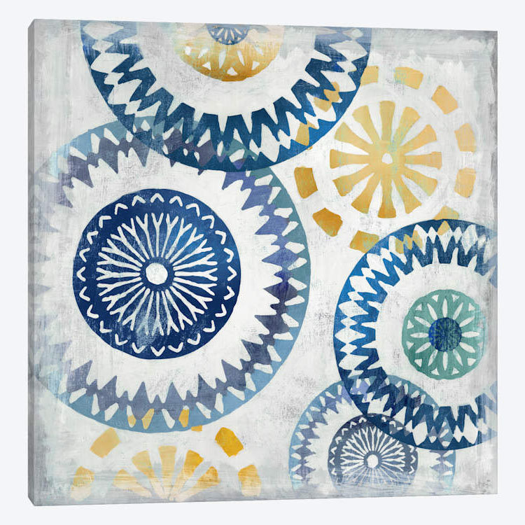 « blue ease i », impression sur toile, H 26 po x l 26 po x P 1,5 po