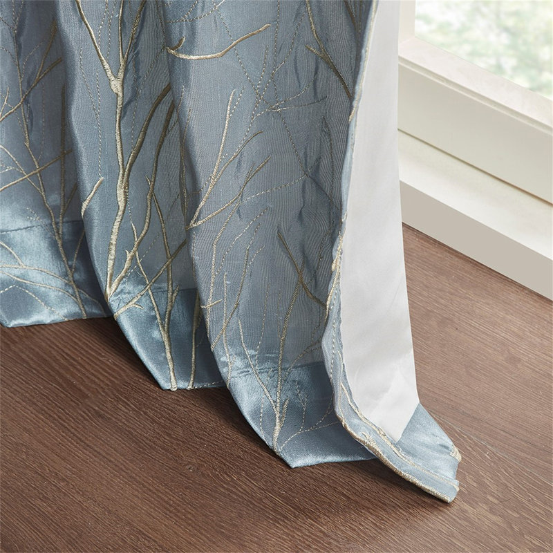 Paire de rideaux élégants en jacquard, 2 pièces, tissage complexe pour un attrait visuel et confortable, parfait pour tout style d'intérieur.