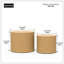 Ensemble de 2 tables d'appoint en MDF avec table d'appoint / table basse / table de bout / table gigogne