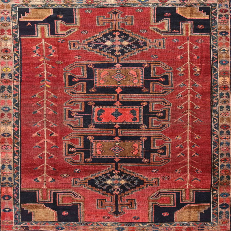 Southwestern Indoor Rug, Square 6'