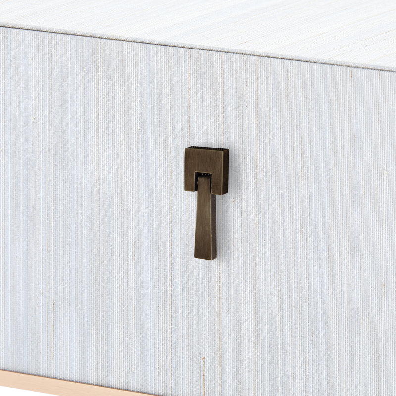 Madeline Solid Wood End Table, Platinum