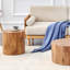  Ensemble de 3 tables basses gigognes en bois naturel LuxeDecor  