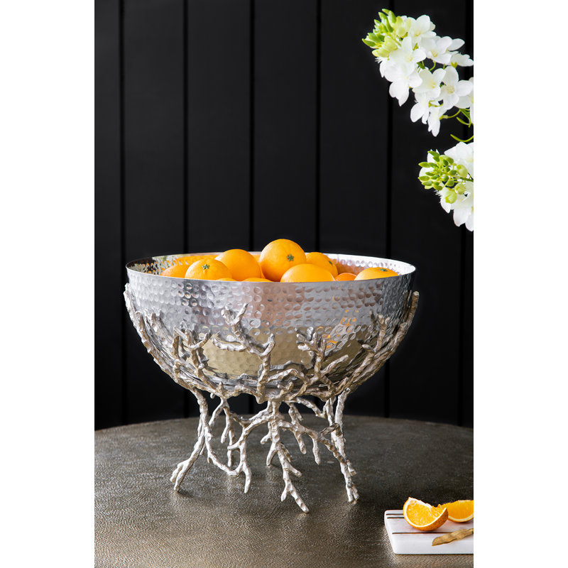 Bol décoratif en aluminium Medor en nickel