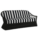 Soho 81.75" Wide Outdoor Wicker Patio Sofa with Cushions