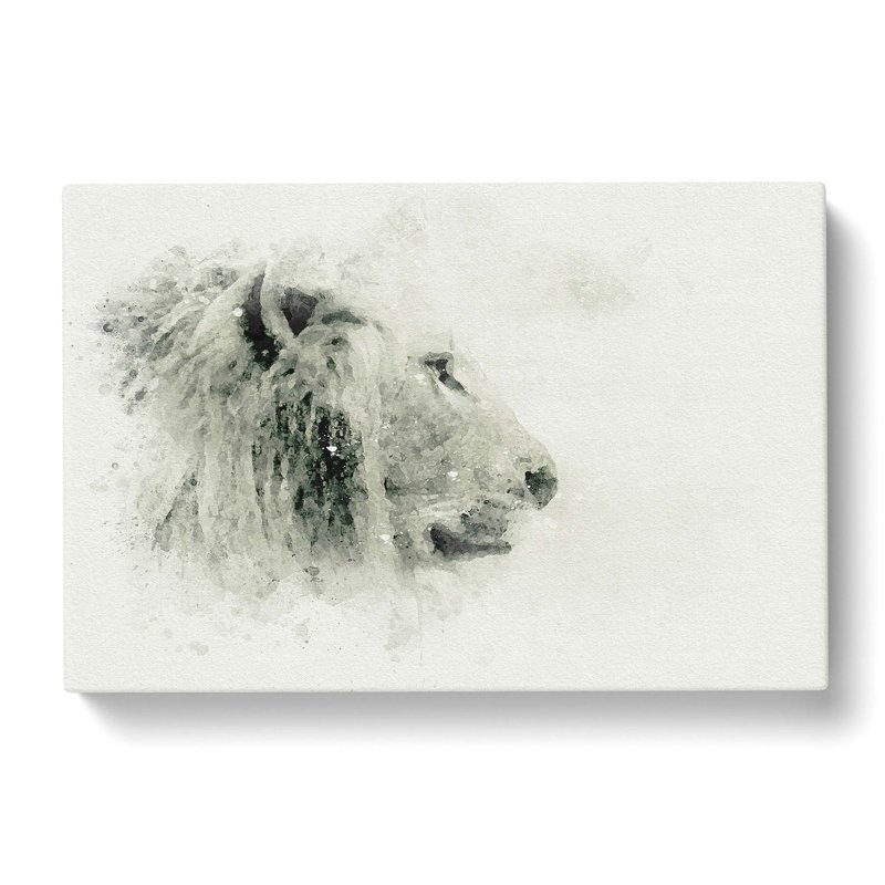 A Lion In Abstract - Wrapped Canvas, 60cm H x 91cm W x 3cm D