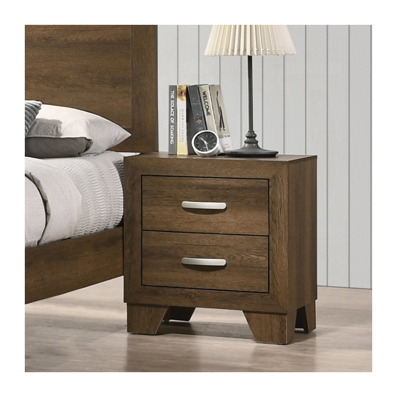 Table de chevet Miquell, Brun