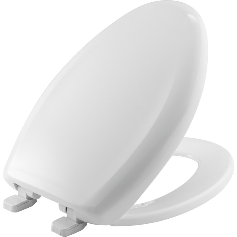 Siège de toilette allongé en plastique