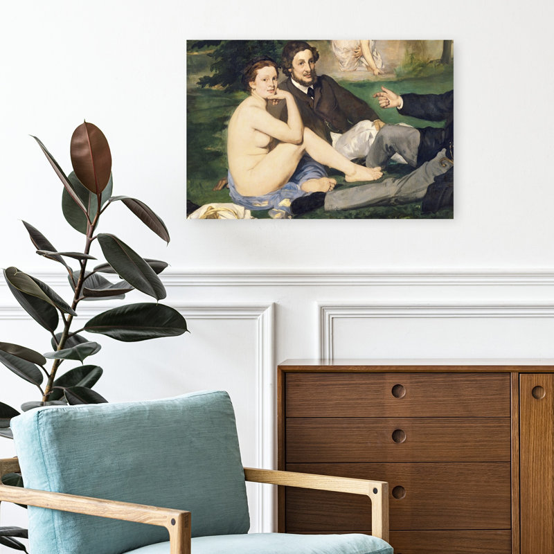 Déjeuner sur l'Herbe, 1863 Impressionniste Impressionniste Abstrait Contemporain Fruit Landscape Wall Art Print